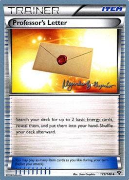 Professor's Letter (123/146) (Primal Groudon - Alejandro Ng-Guzman) [World Championships 2015] Pokemon Single Pokémon  | Multizone: Comics And Games
