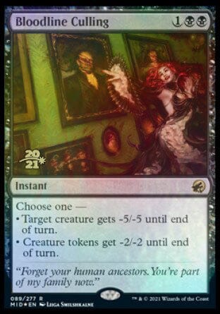 Bloodline Culling [Innistrad: Midnight Hunt Prerelease Promos] MTG Single Magic: The Gathering  | Multizone: Comics And Games