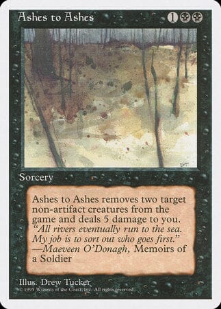 Ashes to Ashes [Fourth Edition] MTG Single Magic: The Gathering  | Multizone: Comics And Games