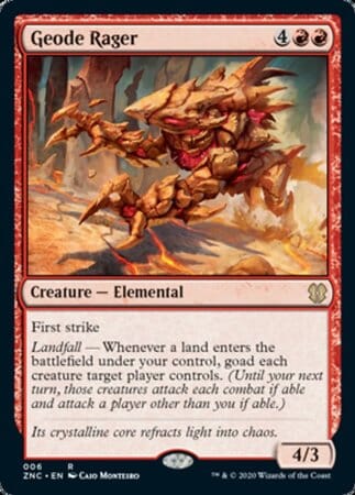 Geode Rager [Commander: Zendikar Rising] MTG Single Magic: The Gathering  | Multizone: Comics And Games