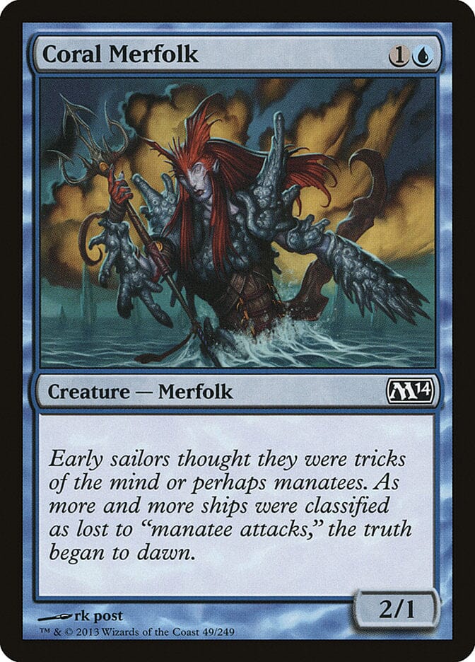 Coral Merfolk [Magic 2014] MTG Single Magic: The Gathering  | Multizone: Comics And Games