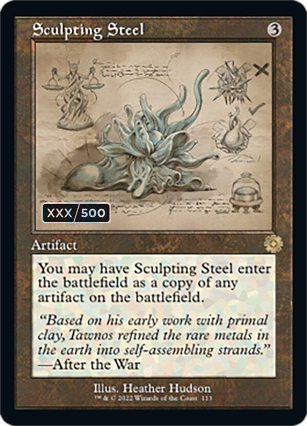 Sculpting Steel (Retro Schematic) (Serial Numbered) [The Brothers' War Retro Artifacts] MTG Single Magic: The Gathering  | Multizone: Comics And Games