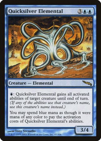 Quicksilver Elemental [Mirrodin] MTG Single Magic: The Gathering  | Multizone: Comics And Games