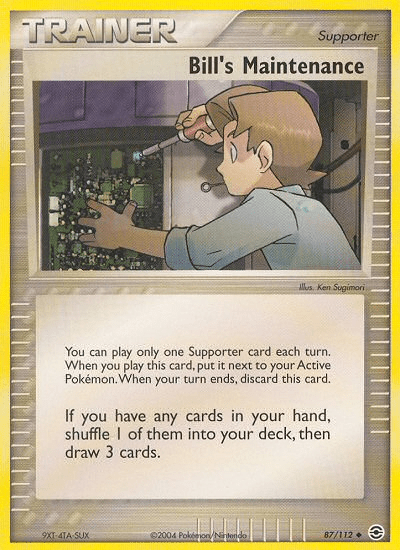 Bill's Maintenance (87/112) [EX: FireRed & LeafGreen] Pokemon Single Pokémon  | Multizone: Comics And Games