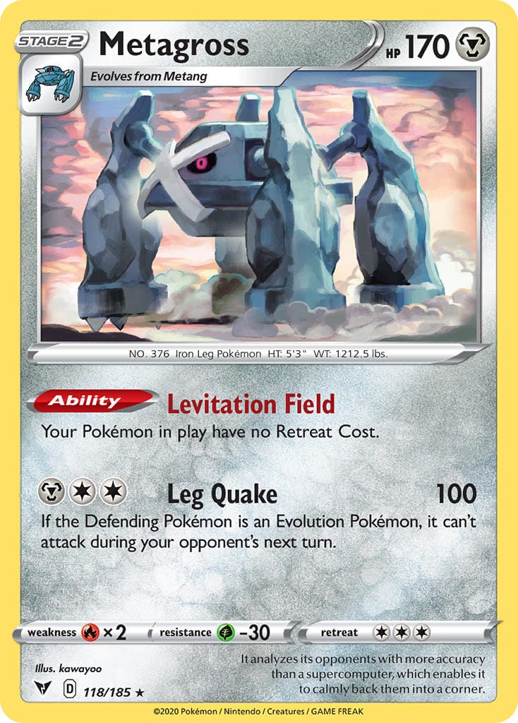 Metagross (118/185) [Sword & Shield: Vivid Voltage] Pokemon Single Pokémon  | Multizone: Comics And Games