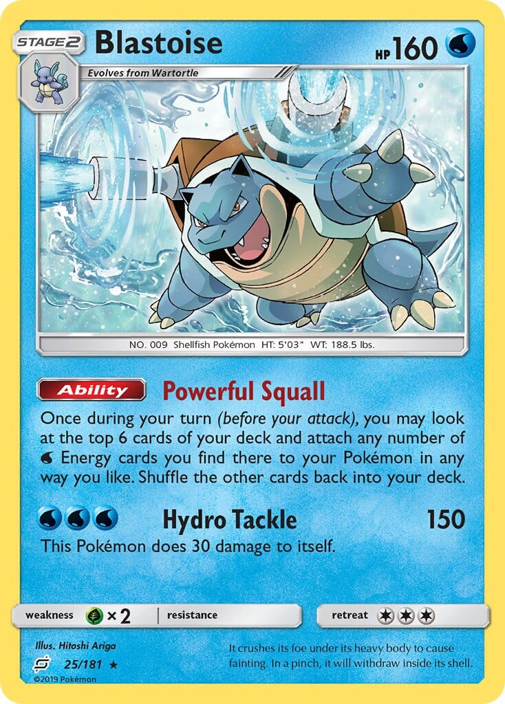 Blastoise (25/181) (Theme Deck Exclusive) [Sun & Moon: Team Up] Pokemon Single Pokémon  | Multizone: Comics And Games
