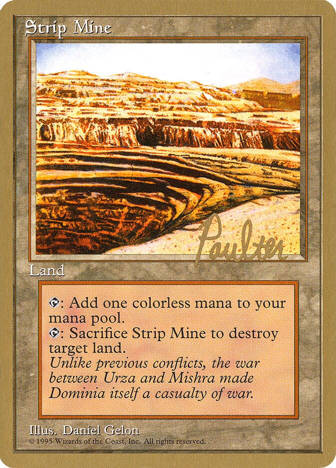 Strip Mine (Preston Poulter) [Pro Tour Collector Set] MTG Single Magic: The Gathering  | Multizone: Comics And Games