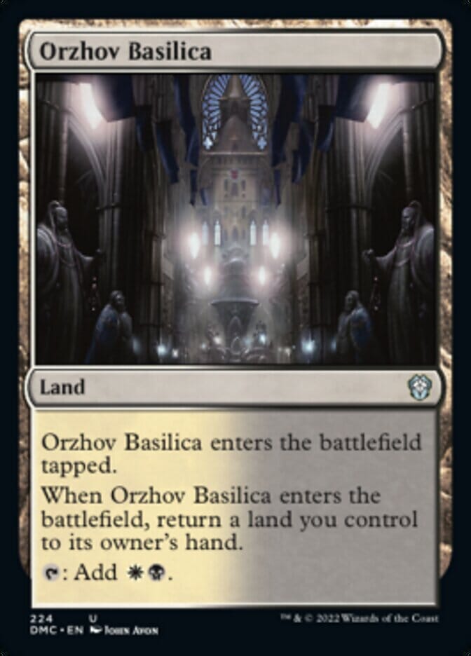 Orzhov Basilica [Dominaria United Commander] MTG Single Magic: The Gathering  | Multizone: Comics And Games
