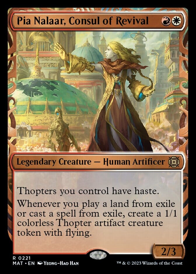 Pia Nalaar, Consul of Revival (Showcase Halo Foil) [March of the Machine: The Aftermath] MTG Single Magic: The Gathering  | Multizone: Comics And Games