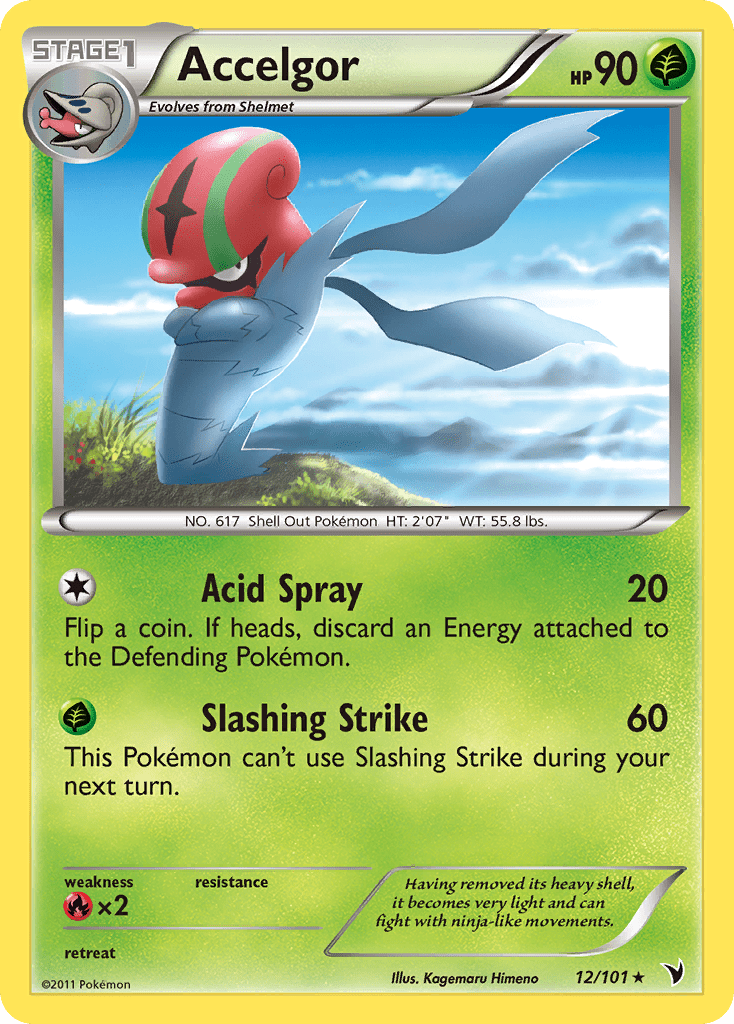 Accelgor (12/101) [Black & White: Noble Victories] Pokemon Single Pokémon  | Multizone: Comics And Games
