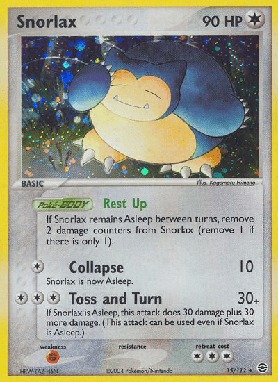 Snorlax (15/112) [EX: FireRed & LeafGreen] Pokemon Single Pokémon  | Multizone: Comics And Games
