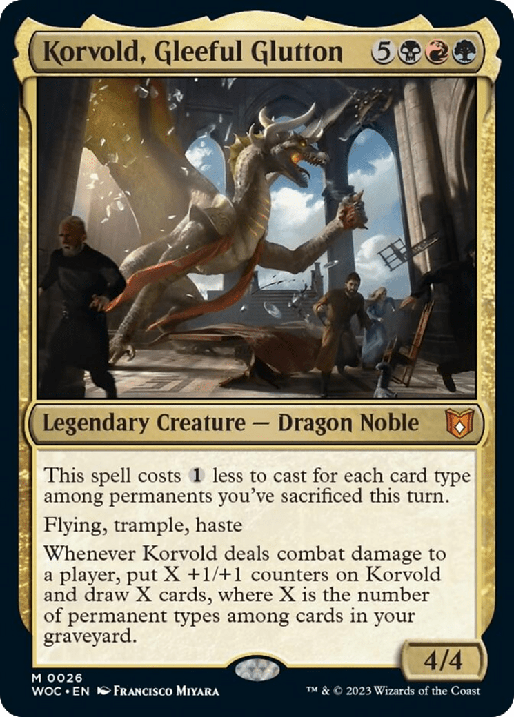 Korvold, Gleeful Glutton [Wilds of Eldraine Commander] MTG Single Magic: The Gathering  | Multizone: Comics And Games