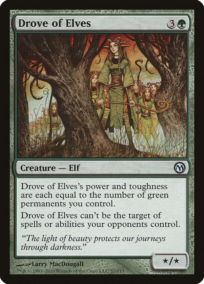 Drove of Elves [Duels of the Planeswalkers] MTG Single Magic: The Gathering  | Multizone: Comics And Games