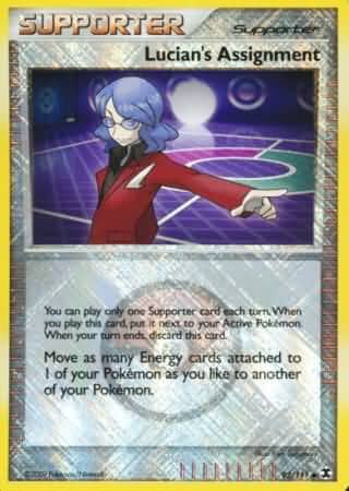 Lucian's Assignment (92/111) (League Promo) [Platinum: Rising Rivals] Pokemon Single Pokémon  | Multizone: Comics And Games