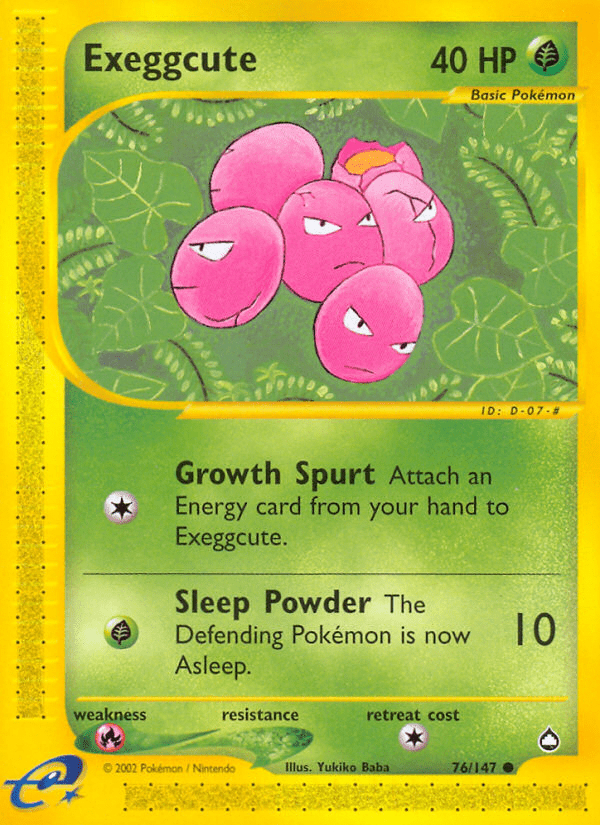 Exeggcute (76/147) [Aquapolis] Pokemon Single Pokémon  | Multizone: Comics And Games