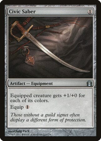 Civic Saber [Return to Ravnica] MTG Single Magic: The Gathering  | Multizone: Comics And Games