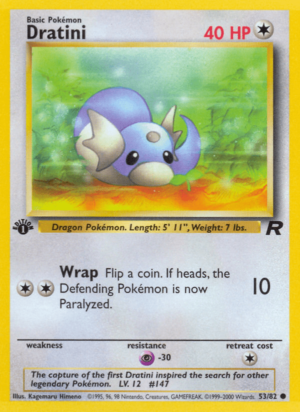 Dratini (53/82) [Team Rocket 1st Edition] Pokemon Single Pokémon  | Multizone: Comics And Games