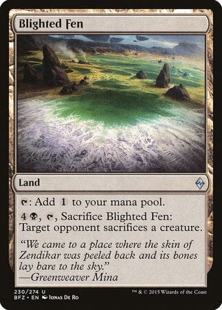 Blighted Fen [Battle for Zendikar] MTG Single Magic: The Gathering  | Multizone: Comics And Games