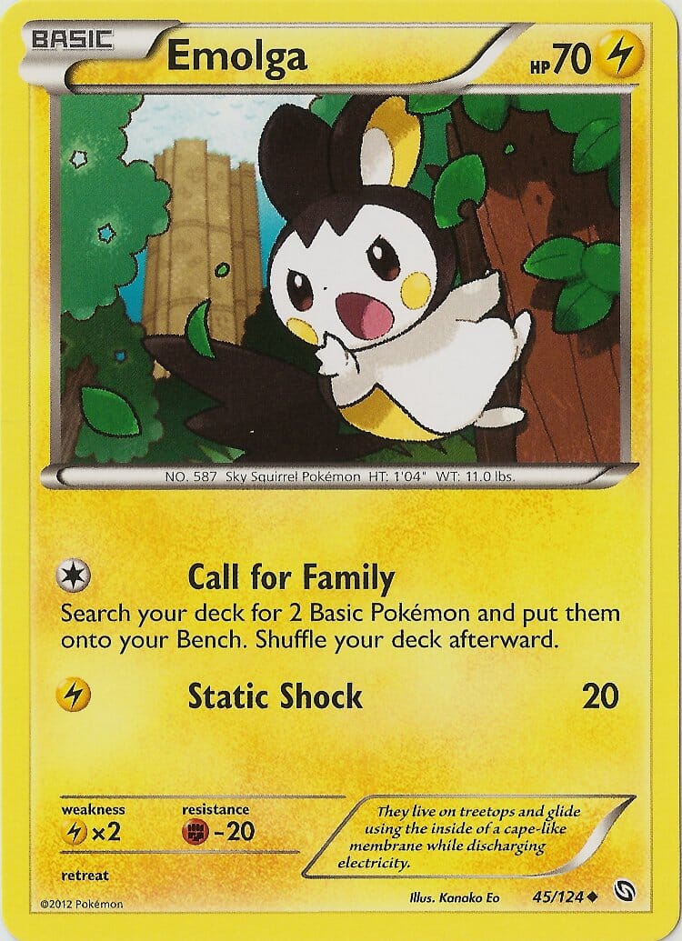 Emolga (45/124) [Black & White: Dragons Exalted] Pokemon Single Pokémon  | Multizone: Comics And Games