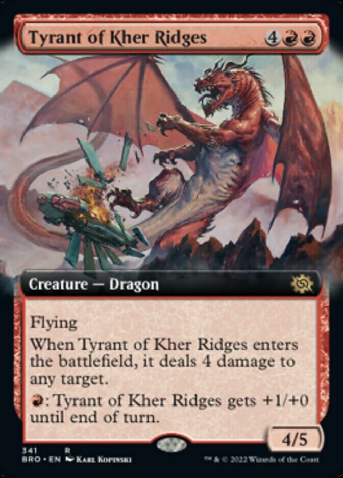 Tyrant of Kher Ridges (Extended Art) [The Brothers' War] MTG Single Magic: The Gathering  | Multizone: Comics And Games