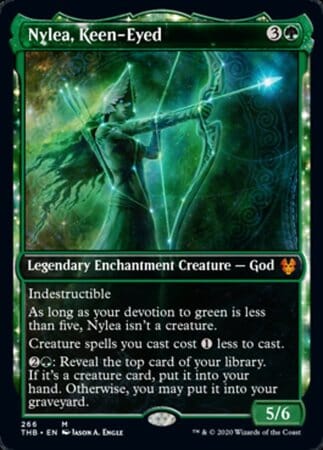 Nylea, Keen-Eyed (Showcase) [Theros Beyond Death] MTG Single Magic: The Gathering  | Multizone: Comics And Games