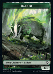 Saproling // Badger Double-sided Token [Dominaria United Tokens] MTG Single Magic: The Gathering  | Multizone: Comics And Games