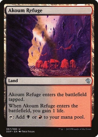 Akoum Refuge [Duel Decks: Zendikar vs. Eldrazi] MTG Single Magic: The Gathering  | Multizone: Comics And Games