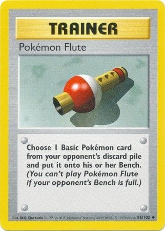 Pokemon Flute (86/102) [Base Set Shadowless Unlimited] Pokemon Single Pokémon  | Multizone: Comics And Games