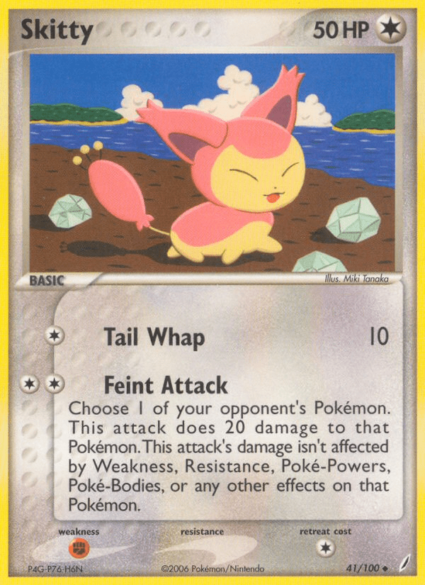 Skitty (41/100) [EX: Crystal Guardians] Pokemon Single Pokémon  | Multizone: Comics And Games