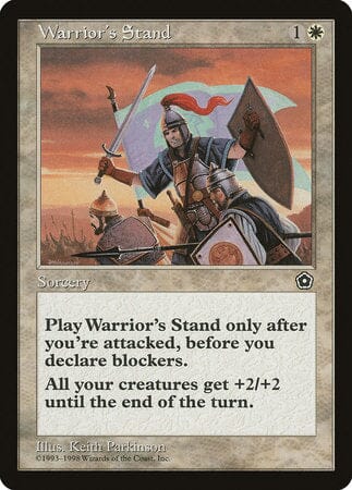 Warrior's Stand [Portal Second Age] MTG Single Magic: The Gathering  | Multizone: Comics And Games