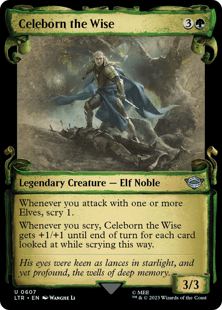 Celeborn the Wise [The Lord of the Rings: Tales of Middle-Earth Showcase Scrolls] MTG Single Magic: The Gathering  | Multizone: Comics And Games