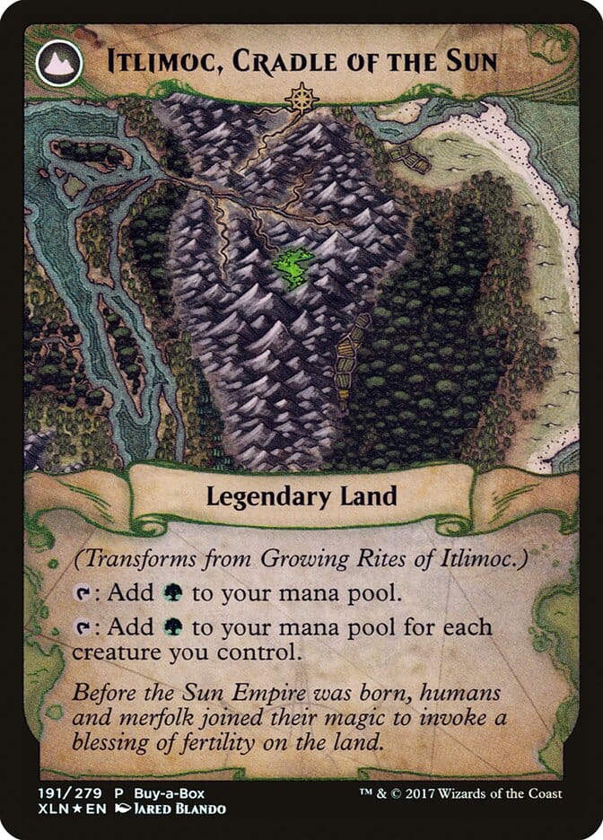 Growing Rites of Itlimoc // Itlimoc, Cradle of the Sun (Buy-A-Box) [Ixalan Treasure Chest] MTG Single Magic: The Gathering  | Multizone: Comics And Games