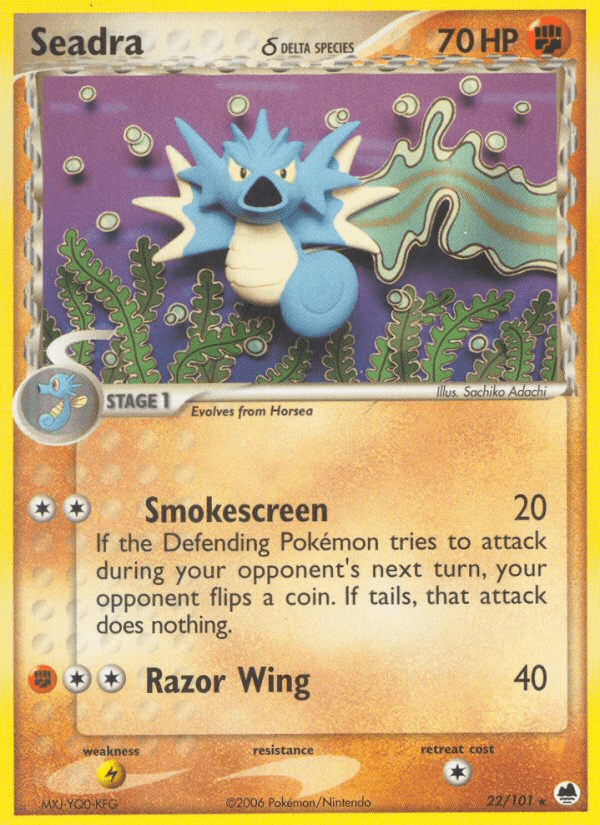 Seadra (22/101) (Delta Species) [EX: Dragon Frontiers] Pokemon Single Pokémon  | Multizone: Comics And Games