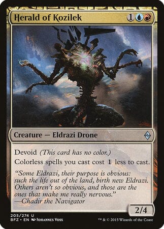 Herald of Kozilek [Battle for Zendikar] MTG Single Magic: The Gathering  | Multizone: Comics And Games