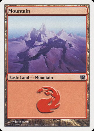 Mountain (344) [Ninth Edition] MTG Single Magic: The Gathering  | Multizone: Comics And Games
