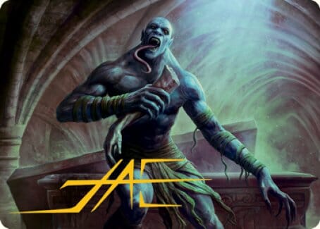 Ghoul Art Card (Gold-Stamped Signature) [Dungeons & Dragons: Adventures in the Forgotten Realms Art Series] MTG Single Magic: The Gathering  | Multizone: Comics And Games