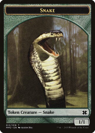 Snake Token [Modern Masters 2015 Tokens] MTG Single Magic: The Gathering  | Multizone: Comics And Games