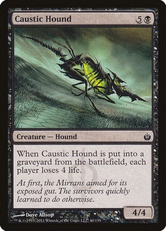 Caustic Hound [Mirrodin Besieged] MTG Single Magic: The Gathering  | Multizone: Comics And Games
