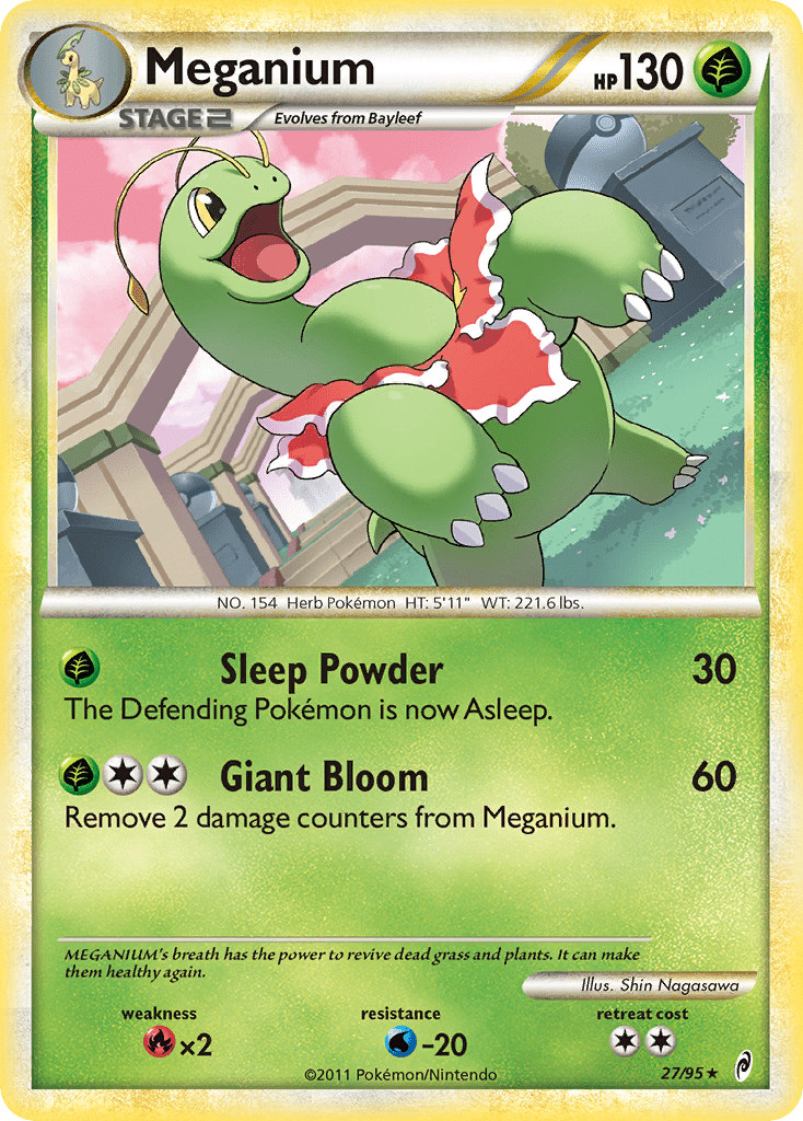 Meganium (27/95) [HeartGold & SoulSilver: Call of Legends] Pokemon Single Pokémon  | Multizone: Comics And Games