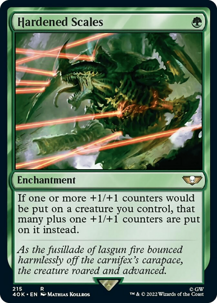 Hardened Scales [Universes Beyond: Warhammer 40,000] MTG Single Magic: The Gathering  | Multizone: Comics And Games