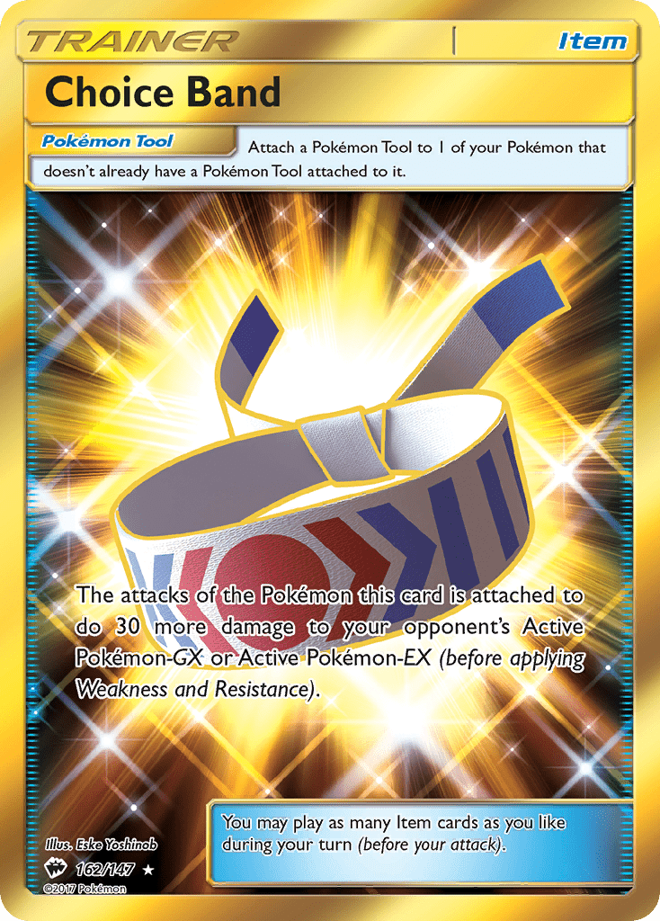 Choice Band (162/147) [Sun & Moon: Burning Shadows] Pokemon Single Pokémon  | Multizone: Comics And Games