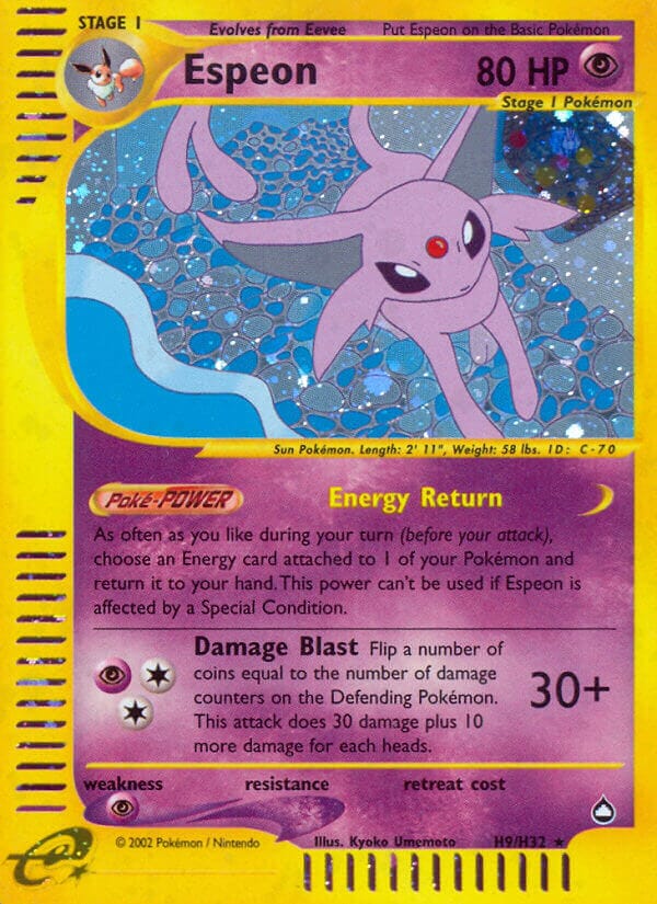 Espeon (H9/H32) [Aquapolis] Pokemon Single Pokémon  | Multizone: Comics And Games