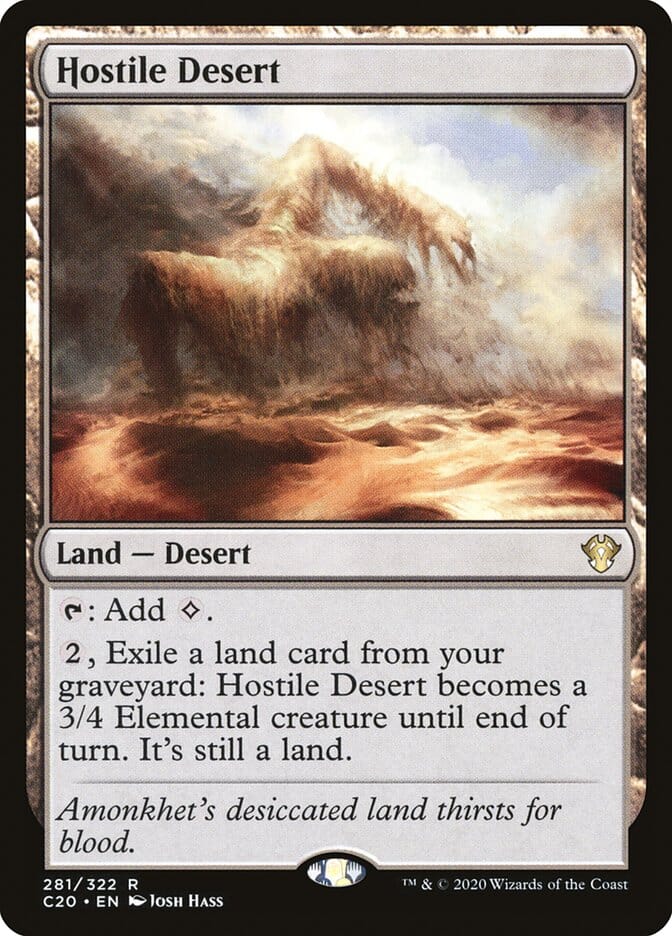 Hostile Desert [Commander 2020] MTG Single Magic: The Gathering  | Multizone: Comics And Games