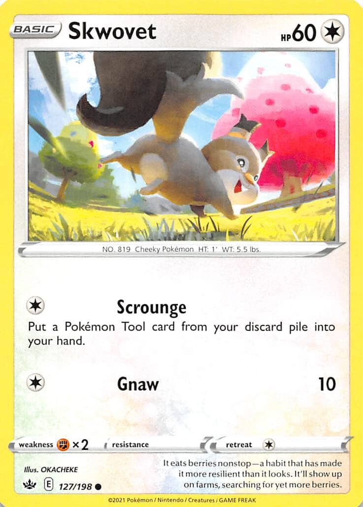 Skwovet (127/198) [Sword & Shield: Chilling Reign] Pokemon Single Pokémon  | Multizone: Comics And Games
