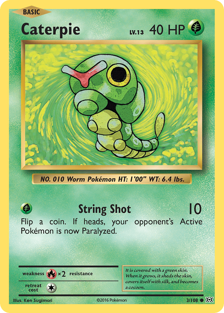 Caterpie (3/108) [XY: Evolutions] Pokemon Single Pokémon  | Multizone: Comics And Games