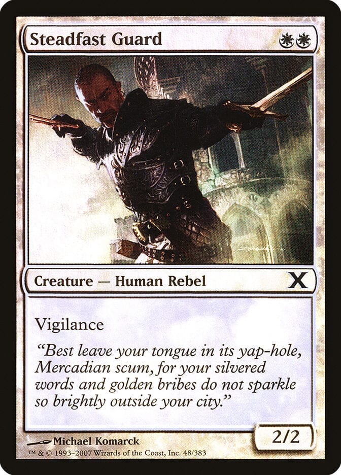 Steadfast Guard (Premium Foil) [Tenth Edition] MTG Single Magic: The Gathering  | Multizone: Comics And Games