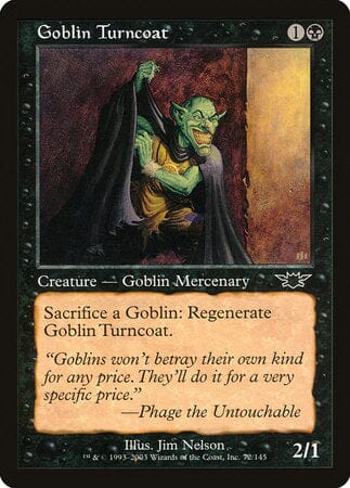 Goblin Turncoat [Legions] MTG Single Magic: The Gathering  | Multizone: Comics And Games