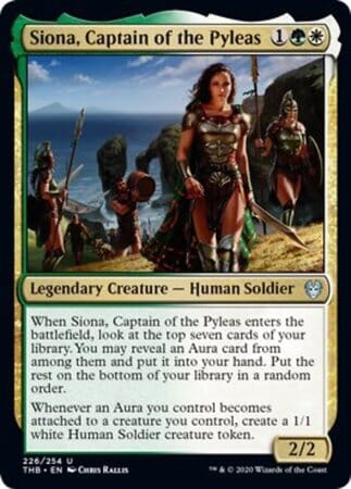 Siona, Captain of the Pyleas [Theros Beyond Death] MTG Single Magic: The Gathering  | Multizone: Comics And Games