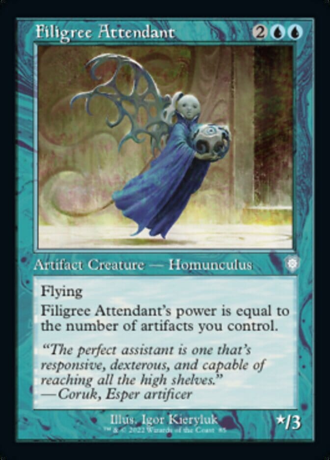 Filigree Attendant (Retro) [The Brothers' War Commander] MTG Single Magic: The Gathering  | Multizone: Comics And Games