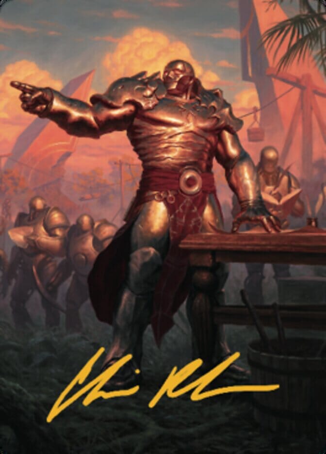 Karn, Living Legacy Art Card 1 (Gold-Stamped Signature) [Dominaria United Art Series] MTG Single Magic: The Gathering  | Multizone: Comics And Games